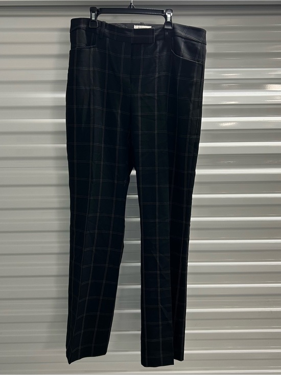 Tahari ASL Pants - Tahari ASL Black Windowpane Dress Pants